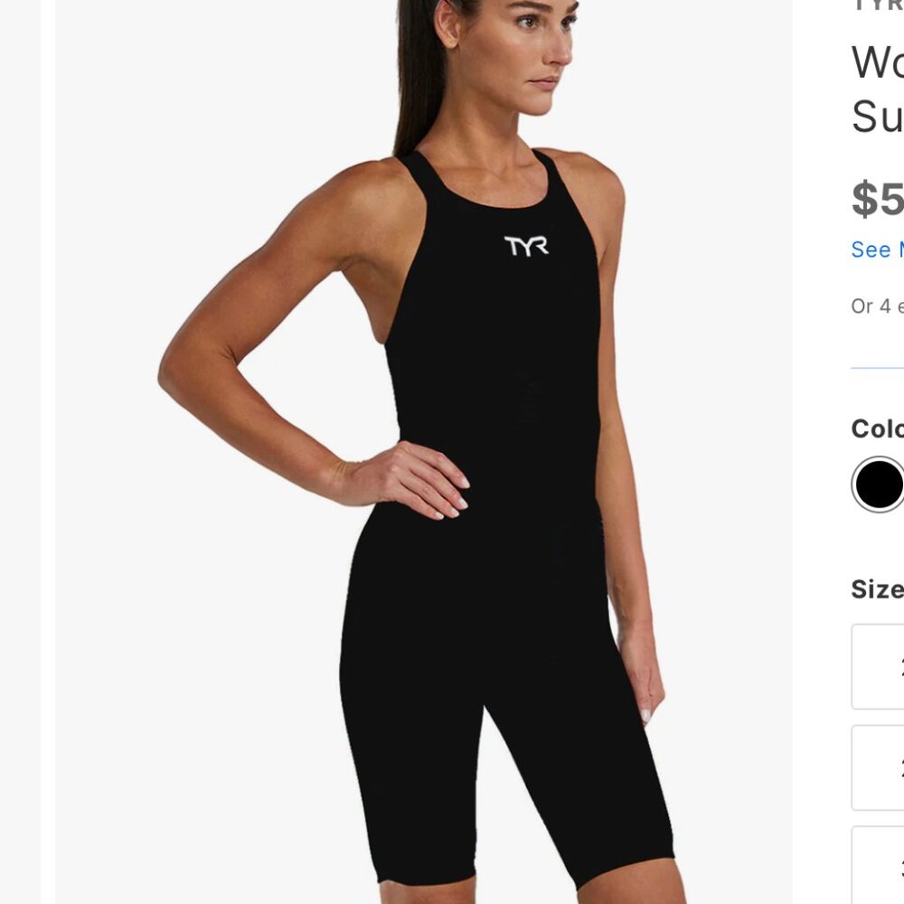 TYR Avictor Tech Suit size 25